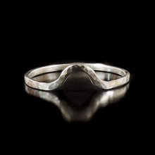 Load image into Gallery viewer, Thin Sterling Silver Hammered Texture Stacker Rings