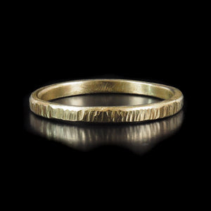 Textured 9ct Yellow Gold Stacker Ring