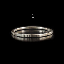 Load image into Gallery viewer, Thin Textured Sterling Silver Stacker Rings